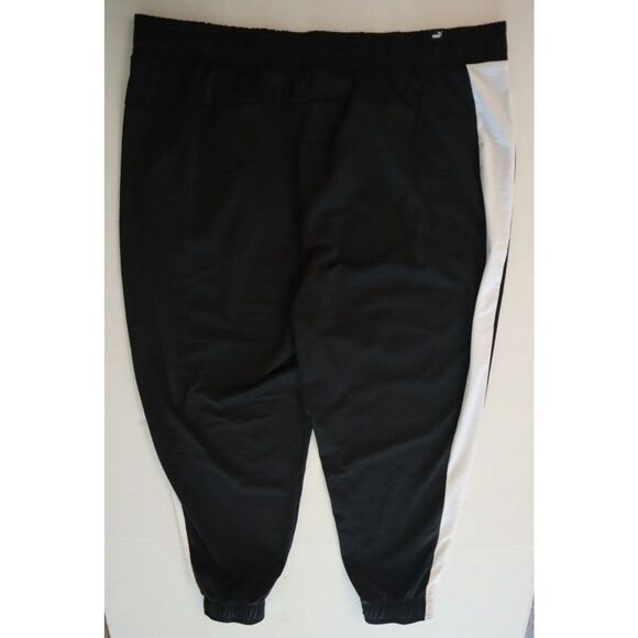 Puma 670411 01 Women's Plus Sz 3XL Black/White Track Jogger Pants - Picture 2 of 9